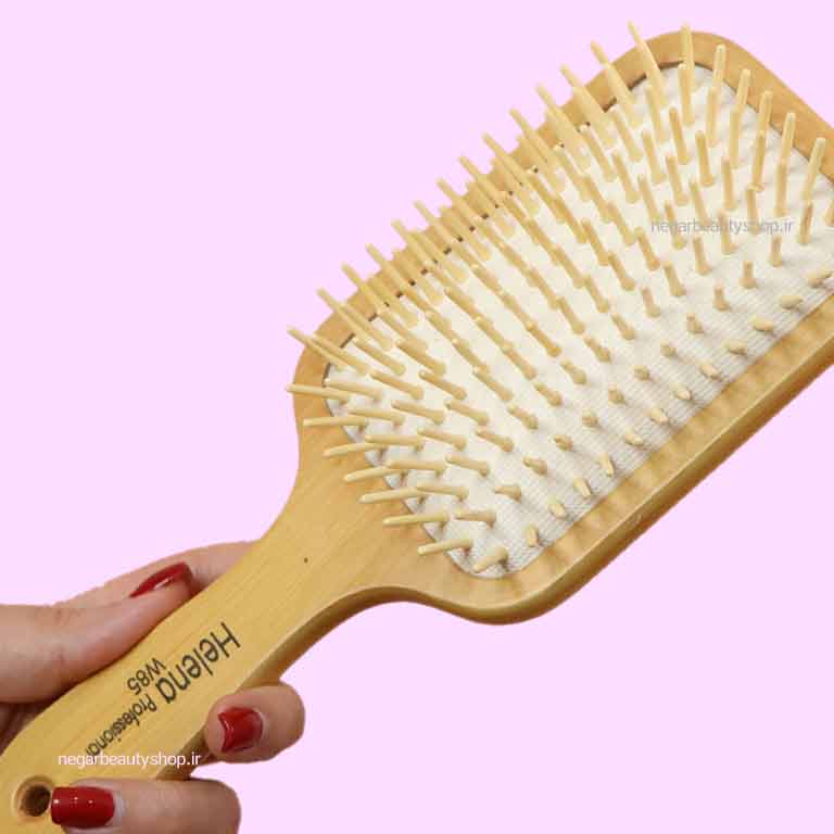 برس مو چوبی بامبو نوک تیز هلنا 2
